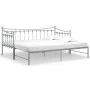 Gray metal removable sofa bed frame 90x200 cm by vidaXL, Beds and slatted bases - Ref: Foro24-324760, Price: 163,02 €, Discou...
