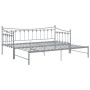 Estructura de sofá cama extraíble de metal gris 90x200 cm de vidaXL, Camas y somieres - Ref: Foro24-324760, Precio: 155,81 €,...