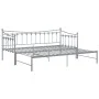Gray metal removable sofa bed frame 90x200 cm by vidaXL, Beds and slatted bases - Ref: Foro24-324760, Price: 163,02 €, Discou...