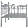 Gray metal removable sofa bed frame 90x200 cm by vidaXL, Beds and slatted bases - Ref: Foro24-324760, Price: 163,02 €, Discou...