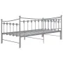 Gray metal removable sofa bed frame 90x200 cm by vidaXL, Beds and slatted bases - Ref: Foro24-324760, Price: 163,02 €, Discou...