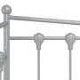 Gray metal removable sofa bed frame 90x200 cm by vidaXL, Beds and slatted bases - Ref: Foro24-324760, Price: 163,02 €, Discou...