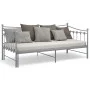 Gray metal removable sofa bed frame 90x200 cm by vidaXL, Beds and slatted bases - Ref: Foro24-324760, Price: 163,02 €, Discou...