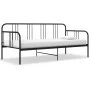 Gestell für Schlafsofa aus schwarzem Metall, 90 x 200 cm von vidaXL, Betten und Lattenroste - Ref: Foro24-324749, Preis: 125,...