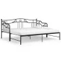 Abnehmbarer Schlafsofarahmen aus schwarzem Metall, 90 x 200 cm von vidaXL, Betten und Lattenroste - Ref: Foro24-324764, Preis...