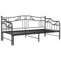Black metal removable sofa bed frame 90x200 cm by vidaXL, Beds and slatted bases - Ref: Foro24-324764, Price: 201,32 €, Disco...