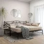 Abnehmbarer Schlafsofarahmen aus schwarzem Metall, 90 x 200 cm von vidaXL, Betten und Lattenroste - Ref: Foro24-324764, Preis...