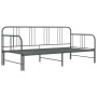 Estructura de sofá cama extraíble de metal gris 90x200 cm de vidaXL, Camas y somieres - Ref: Foro24-324754, Precio: 139,61 €,...