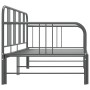 Estructura de sofá cama extraíble de metal gris 90x200 cm de vidaXL, Camas y somieres - Ref: Foro24-324754, Precio: 139,61 €,...