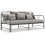 Estructura de sofá cama extraíble de metal gris 90x200 cm de vidaXL, Camas y somieres - Ref: Foro24-324754, Precio: 139,61 €,...