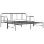 Estructura de sofá cama extraíble de metal gris 90x200 cm de vidaXL, Camas y somieres - Ref: Foro24-324754, Precio: 139,61 €,...