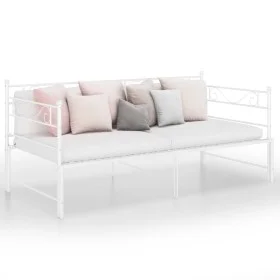 White metal removable sofa bed frame 90x200 cm by vidaXL, Beds and slatted bases - Ref: Foro24-324771, Price: 161,00 €, Disco...