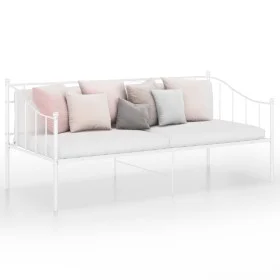White metal sofa bed frame 90x200 cm by vidaXL, Beds and slatted bases - Ref: Foro24-324774, Price: 160,36 €, Discount: %