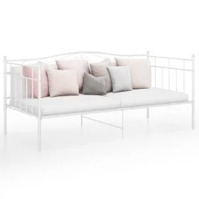 White metal sofa bed structure 90x200 cm by vidaXL, Beds and slatted bases - Ref: Foro24-324780, Price: 126,18 €, Discount: %