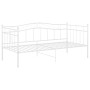 Estructura de sofá cama metal blanco 90x200 cm de vidaXL, Camas y somieres - Ref: Foro24-324780, Precio: 128,33 €, Descuento: %