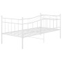 Estructura de sofá cama metal blanco 90x200 cm de vidaXL, Camas y somieres - Ref: Foro24-324780, Precio: 128,33 €, Descuento: %