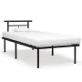 Schwarzer Metallbettrahmen 90x200 cm von vidaXL, Betten und Lattenroste - Ref: Foro24-324820, Preis: 72,95 €, Rabatt: %
