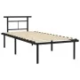 Schwarzer Metallbettrahmen 90x200 cm von vidaXL, Betten und Lattenroste - Ref: Foro24-324820, Preis: 72,95 €, Rabatt: %