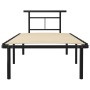 Estructura de cama de metal negro 90x200 cm