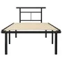 Schwarzer Metallbettrahmen 90x200 cm von vidaXL, Betten und Lattenroste - Ref: Foro24-324820, Preis: 72,95 €, Rabatt: %