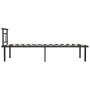 Estructura de cama de metal negro 90x200 cm