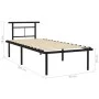 Schwarzer Metallbettrahmen 90x200 cm von vidaXL, Betten und Lattenroste - Ref: Foro24-324820, Preis: 72,95 €, Rabatt: %