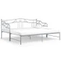 Gray metal removable sofa bed frame 90x200 cm by vidaXL, Beds and slatted bases - Ref: Foro24-324766, Price: 173,16 €, Discou...