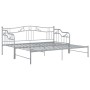 Gray metal removable sofa bed frame 90x200 cm by vidaXL, Beds and slatted bases - Ref: Foro24-324766, Price: 151,20 €, Discou...