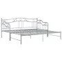 Gray metal removable sofa bed frame 90x200 cm by vidaXL, Beds and slatted bases - Ref: Foro24-324766, Price: 173,16 €, Discou...