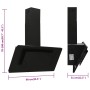 Stainless steel extractor hood black tempered glass 90 cm by vidaXL, Extractors - Ref: Foro24-51665, Price: 223,16 €, Discoun...