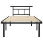 Estructura de cama de metal negro 100x200 cm de vidaXL, Camas y somieres - Ref: Foro24-324823, Precio: 97,72 €, Descuento: %