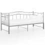 Estructura de sofá cama extraíble de metal gris 90x200 cm de vidaXL, Camas y somieres - Ref: Foro24-324784, Precio: 159,26 €,...