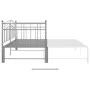 Gray metal removable sofa bed frame 90x200 cm by vidaXL, Beds and slatted bases - Ref: Foro24-324784, Price: 156,78 €, Discou...