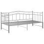 Estructura de sofá cama extraíble de metal gris 90x200 cm de vidaXL, Camas y somieres - Ref: Foro24-324784, Precio: 159,26 €,...