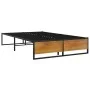 Estructura de cama de metal negra 120x200 cm de vidaXL, Camas y somieres - Ref: Foro24-324815, Precio: 84,31 €, Descuento: %