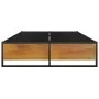 Black metal bed frame 120x200 cm by vidaXL, Beds and slatted bases - Ref: Foro24-324815, Price: 84,31 €, Discount: %