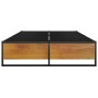 Estructura de cama de metal negra 120x200 cm de vidaXL, Camas y somieres - Ref: Foro24-324815, Precio: 84,26 €, Descuento: %