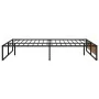 Black metal bed frame 120x200 cm by vidaXL, Beds and slatted bases - Ref: Foro24-324815, Price: 84,31 €, Discount: %