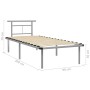 Estructura de cama de metal gris 90x200 cm de vidaXL, Camas y somieres - Ref: Foro24-324822, Precio: 106,09 €, Descuento: %