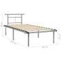 Estructura de cama de metal gris 90x200 cm de vidaXL, Camas y somieres - Ref: Foro24-324822, Precio: 104,56 €, Descuento: %
