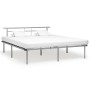 Estructura de cama de metal gris 180x200 cm de vidaXL, Camas y somieres - Ref: Foro24-324837, Precio: 100,31 €, Descuento: %