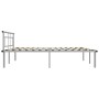 Estructura de cama de metal gris 180x200 cm de vidaXL, Camas y somieres - Ref: Foro24-324837, Precio: 100,31 €, Descuento: %