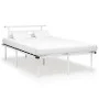 Bettgestell aus weißem Metall, 120 x 200 cm von vidaXL, Betten und Lattenroste - Ref: Foro24-324827, Preis: 85,29 €, Rabatt: %