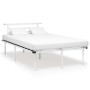 Bettgestell aus weißem Metall, 120 x 200 cm von vidaXL, Betten und Lattenroste - Ref: Foro24-324827, Preis: 86,10 €, Rabatt: %