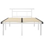 Bettgestell aus weißem Metall, 120 x 200 cm von vidaXL, Betten und Lattenroste - Ref: Foro24-324827, Preis: 86,10 €, Rabatt: %
