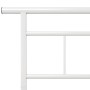 Bettgestell aus weißem Metall, 120 x 200 cm von vidaXL, Betten und Lattenroste - Ref: Foro24-324827, Preis: 86,10 €, Rabatt: %