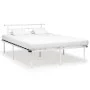 Bettgestell aus weißem Metall, 140 x 200 cm von vidaXL, Betten und Lattenroste - Ref: Foro24-324830, Preis: 84,60 €, Rabatt: %