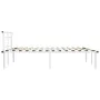 Bettgestell aus weißem Metall, 140 x 200 cm von vidaXL, Betten und Lattenroste - Ref: Foro24-324830, Preis: 84,60 €, Rabatt: %