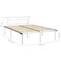 Bettgestell aus weißem Metall, 140 x 200 cm von vidaXL, Betten und Lattenroste - Ref: Foro24-324830, Preis: 84,60 €, Rabatt: %