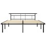 Estructura de cama de metal negro 180x200 cm de vidaXL, Camas y somieres - Ref: Foro24-324835, Precio: 128,25 €, Descuento: %